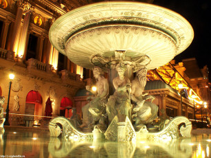 Картинка лас вегас фонтан казино париж города сша