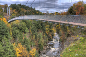 Картинка квебек коатикук природа реки озера мост