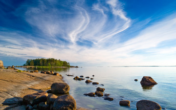 Картинка rakin kotka finland природа побережье море камни остров