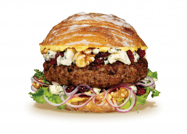 Обои картинки фото еда, бутерброды, гамбургеры, канапе, фастфуд, зелень, котлета