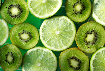 Картинка еда цитрусы фрукты зеленый лайм киви