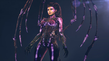 Картинка видео+игры starcraft+ii +heart+of+the+swarm sarah kerrigan starcraft 2 zerg queen of blades fan art