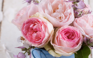 Картинка цветы розы flowers pink roses букет