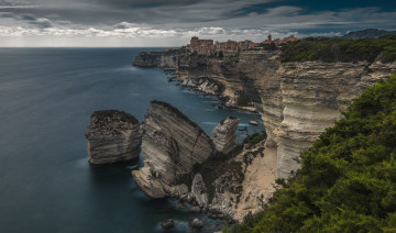 Картинка bonifacio+ corsica города -+пейзажи скалы берег море