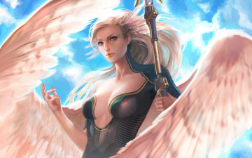 Картинка фэнтези ангелы ангел девушка