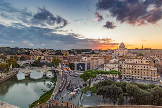 Обои картинки фото rome, города, рим,  ватикан , италия, панорама