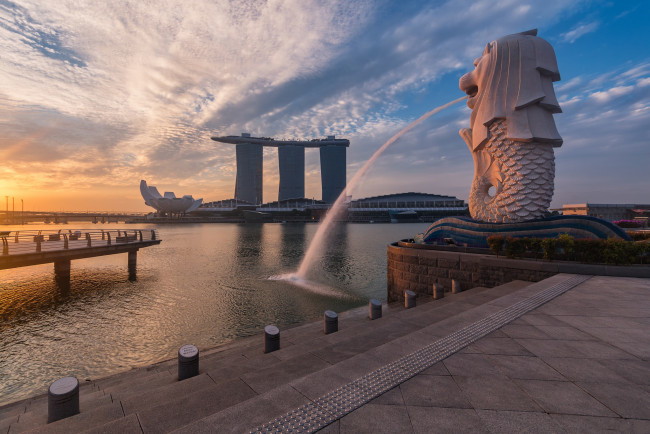 Обои картинки фото singapore awakening, города, сингапур , сингапур, набережная