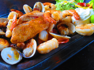 Картинка еда рыбные+блюда +с+морепродуктами мексиканская кухня морепродукты