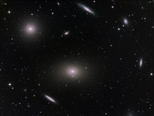 Картинка m86 космос галактики туманности