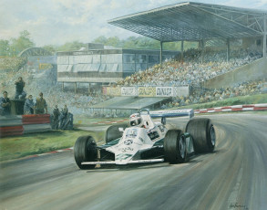 Картинка рисованные alan fearnley гоночные машины