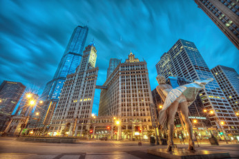 Картинка chicago города Чикаго сша статуя здания marilyn monroe