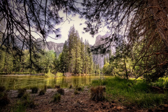 Картинка природа реки озера йосемити сша калифорния парк