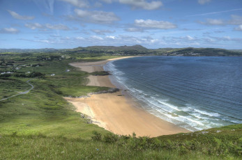 Картинка природа побережье ирландия море залив пляж волны