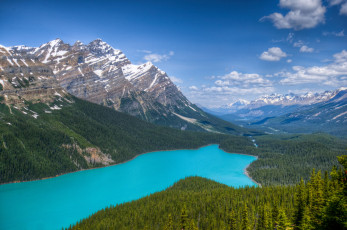 Картинка природа реки озера лес горы канада
