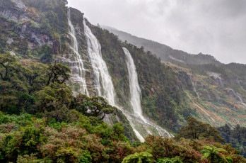 Картинка природа водопады новая зеландия