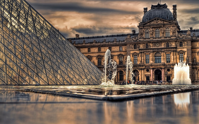 Обои картинки фото города, париж, франция, лувр