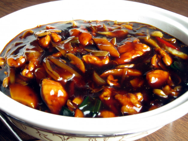 Обои картинки фото еда, вторые блюда, kung-pau, гунбао, курица