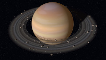 Картинка космос сатурн планета с кольцами
