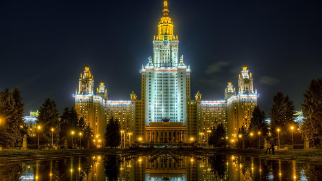Обои картинки фото города, москва , россия, московский, государственный, университет, имени, м, в, ломоносова