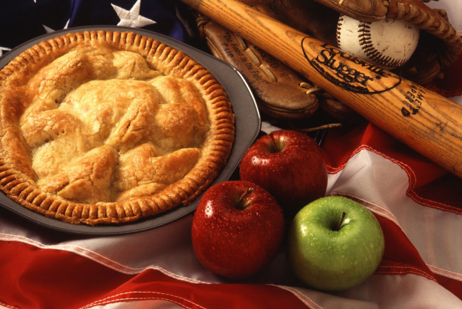Обои картинки фото еда, пироги, пай, яблочный, пирог, яблоки