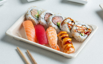 Картинка еда рыба +морепродукты +суши +роллы суши японская кухня