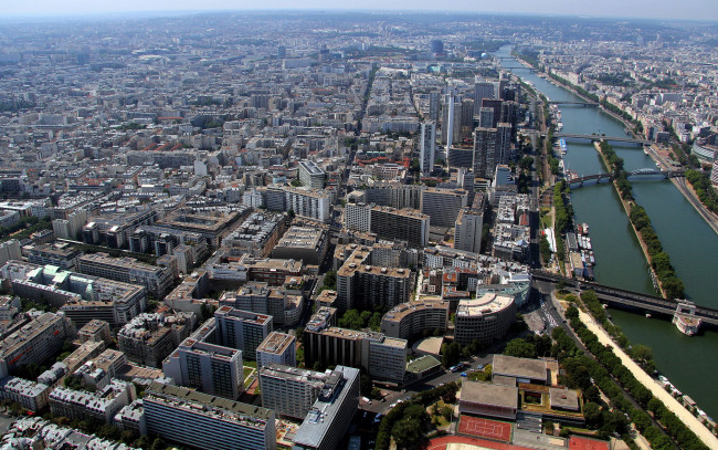 Обои картинки фото города, париж , франция, панорама