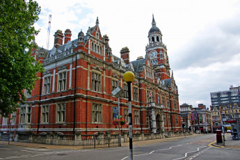Картинка города лондон великобритания croydon town hall