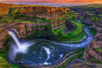 Картинка palouse falls природа водопады