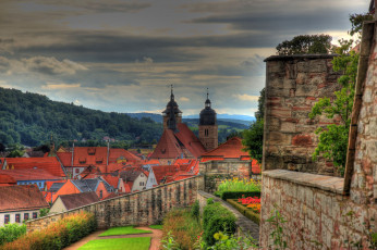 Картинка германия тюрингия шмалькальден города здания дома цветы