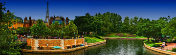 Картинка города диснейленд штат флорида парк диснея кусочек парижа америка