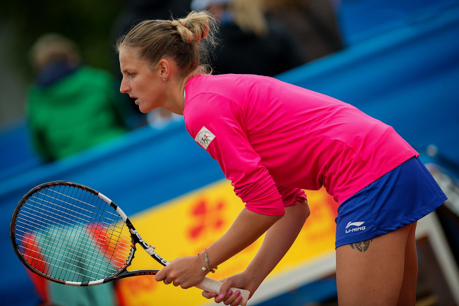 Обои картинки фото pliskova karolina, спорт, теннис, девушка, ракетка
