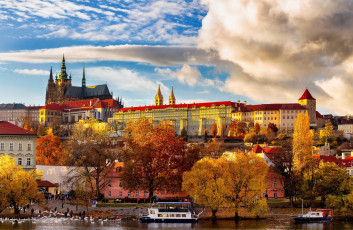 Картинка города прага+ Чехия прага осень
