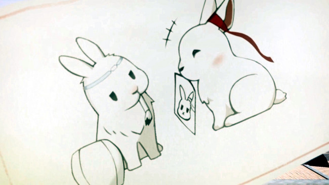 Обои картинки фото видео игры, the untamed, кролики, рисунок
