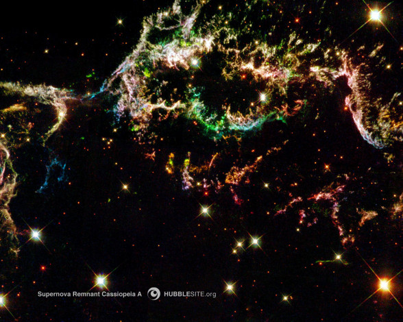 Обои картинки фото supernova, remnat, cassiopeia, космос, звезды, созвездия