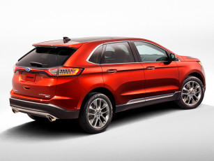 обоя автомобили, ford, красный, titanium, 2015г, edge