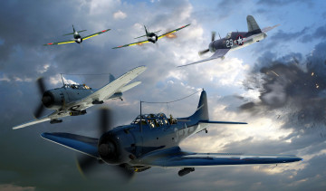 Картинка 3д+графика армия+ military бой самолеты