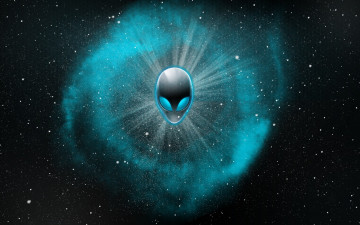 Картинка компьютеры alienware фон логотип звезды