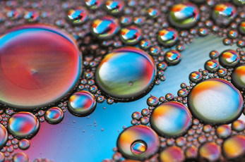 Картинка разное капли +брызги +всплески воздух цвет объем жидкость пузырьки