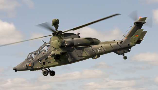 Обои картинки фото eurocopter ec-665 tiger uht, авиация, вертолёты, вертушка