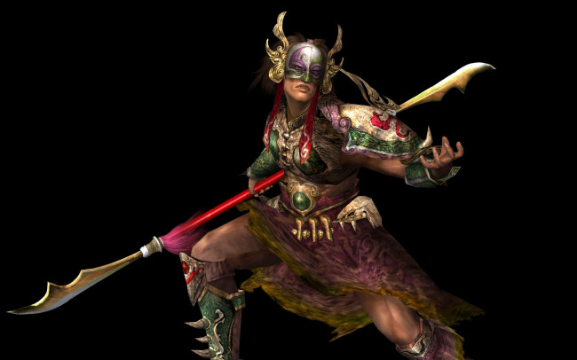 Обои картинки фото видео игры, dynasty warriors, koei, dynasty, warriors, wei, yan, spikes, spear, knee, boots