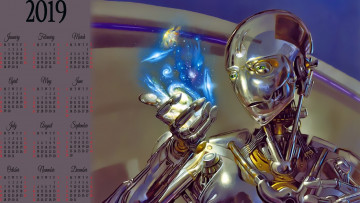 Картинка календари фэнтези calendar магия робот