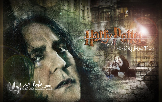 Обои картинки фото кино фильмы, harry potter and the half-blood prince, северус, снейп, зельевар, лицо, слезы, лили, замок
