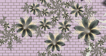 Картинка 3д графика flowers цветы фон цвета узор лепестки