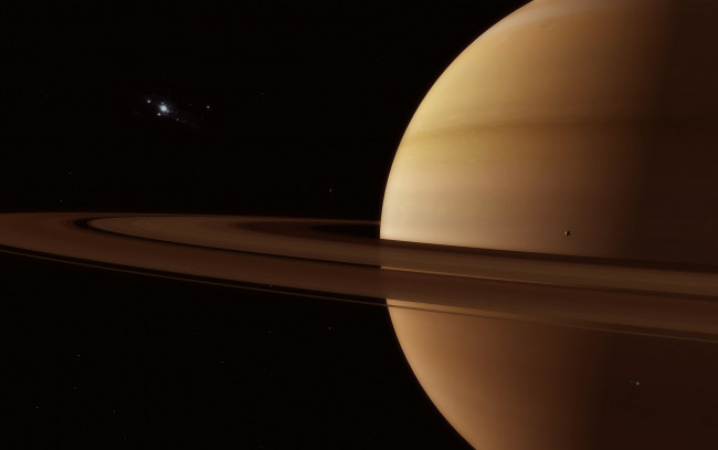 Обои картинки фото космос, сатурн, планета, кольца