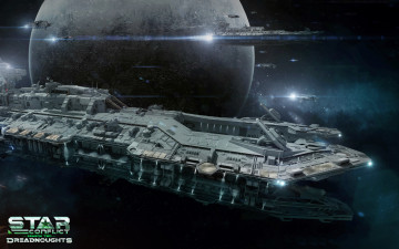 Картинка star+conflict +dreadnought видео+игры -+star+conflict +dreadnoughts космический корабль полет вселенная планета звезды