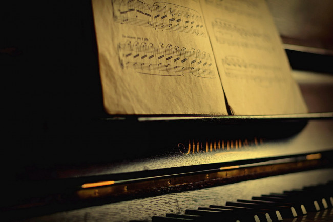 Обои картинки фото музыка, -музыкальные инструменты, ноты, клавиши, пианино
