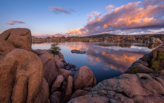 Обои картинки фото granite dells, arizona, usa, природа, реки, озера, granite, dells