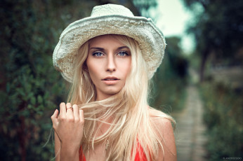 Картинка девушки -+лица +портреты блондинка лицо шляпа