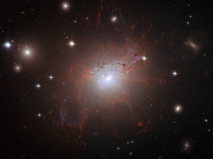 Картинка ngc 1275 космос галактики туманности