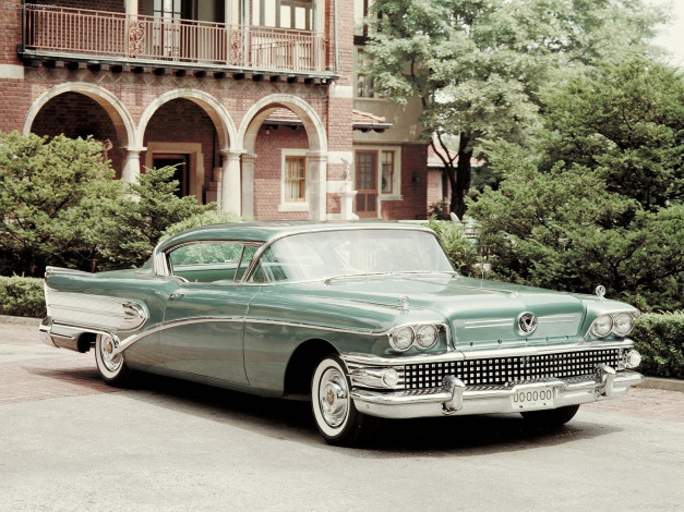Обои картинки фото buick, super, riviera, coupe, 1958, автомобили
